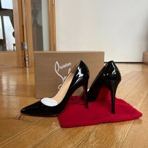 Christian Louboutin Shiny Black Stilettos